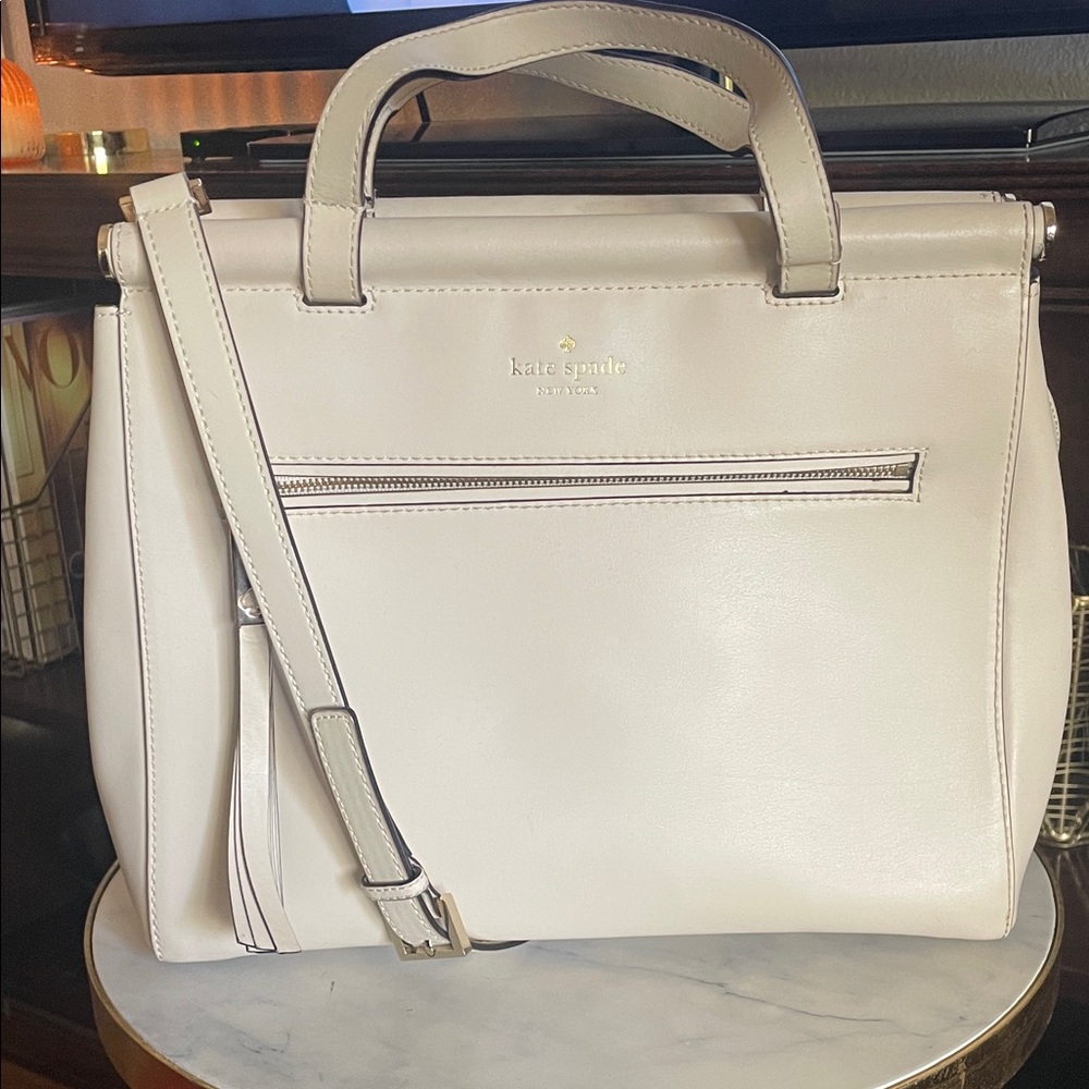 Kate Spade Cream Leather Satchel